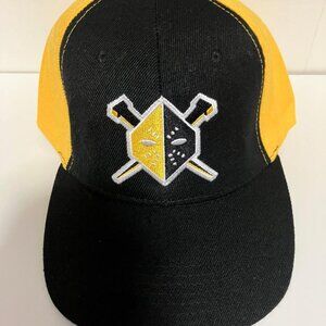 Wheeling Nailers ECHL Baseball Hat Black/Gold Adjustable Closure